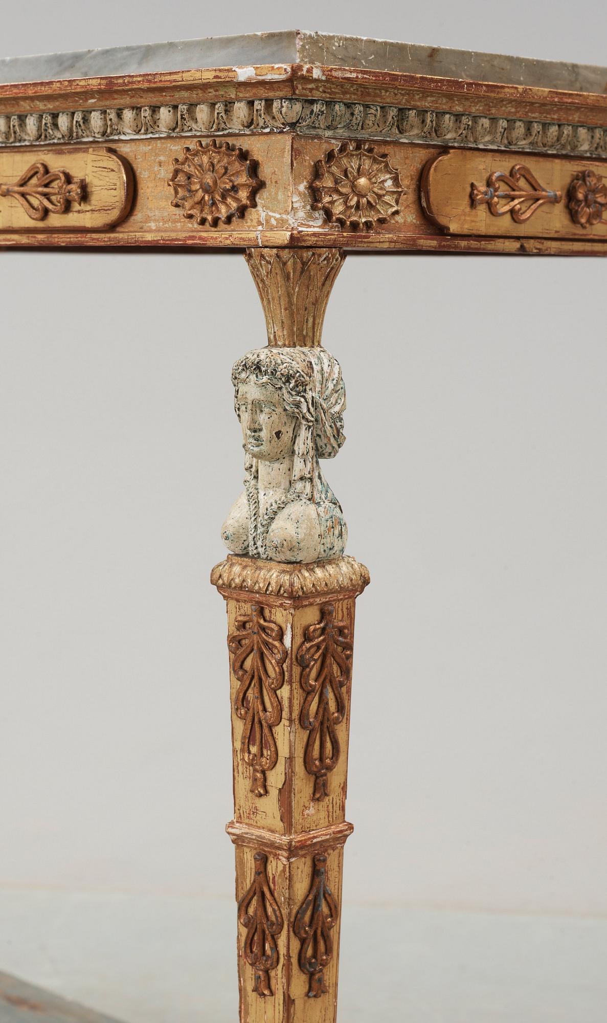 KONSOLBORD. Sengustavianskt stockholmsarbete, omkring år 1800.