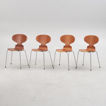 Arne Jacobsen, stolar, 4 st, "Myran", Fritz Hansen, Danmark 1963-64.