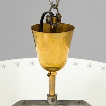 Paavo Tynell, a pair of ceiling lights, made to order, Taito, mid-20th century.