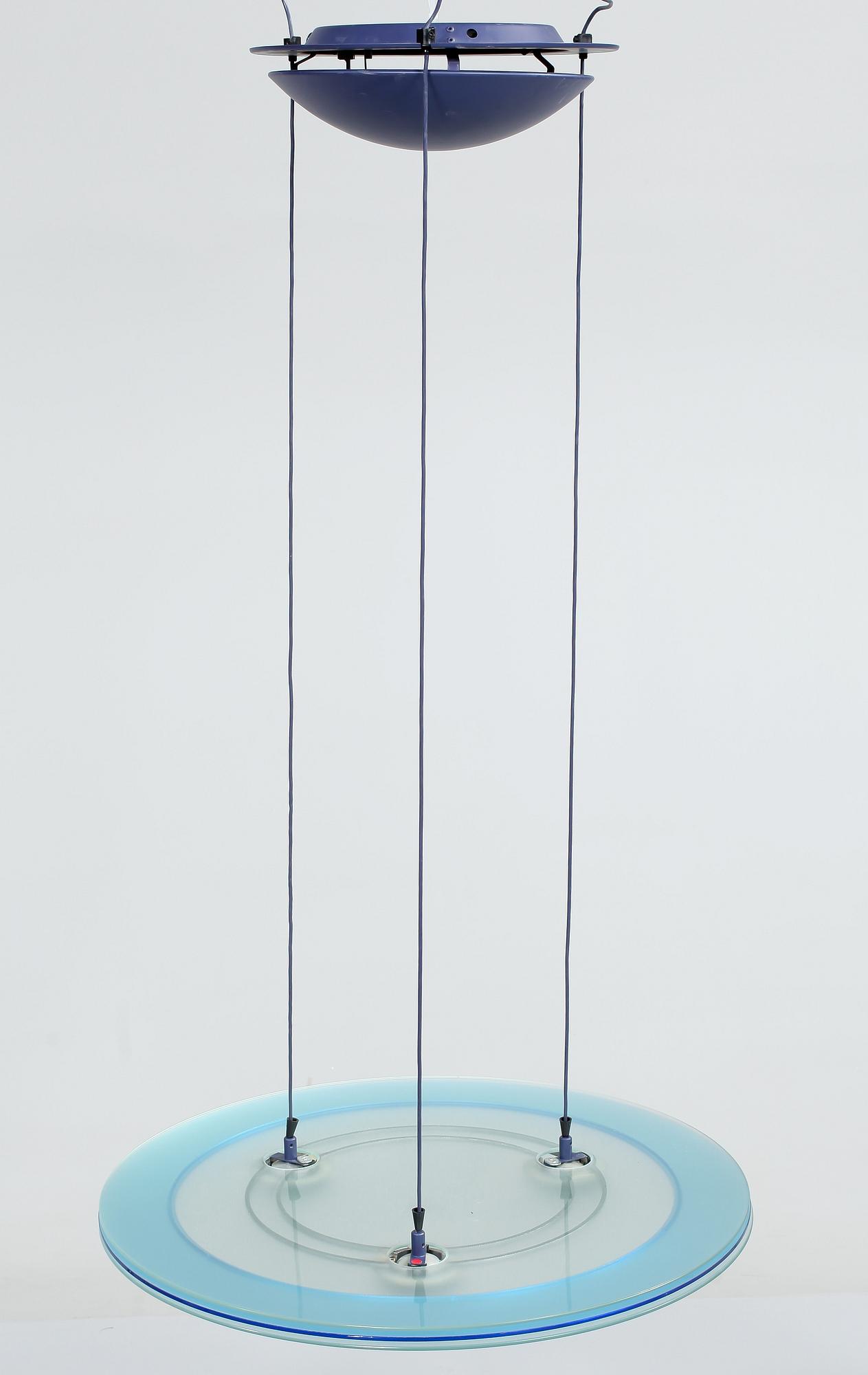 TAKLAMPA, "Aurora", Perry King & Santiago Miranda för Arteluce, formgiven 1982. Höjd ca 106 cm.