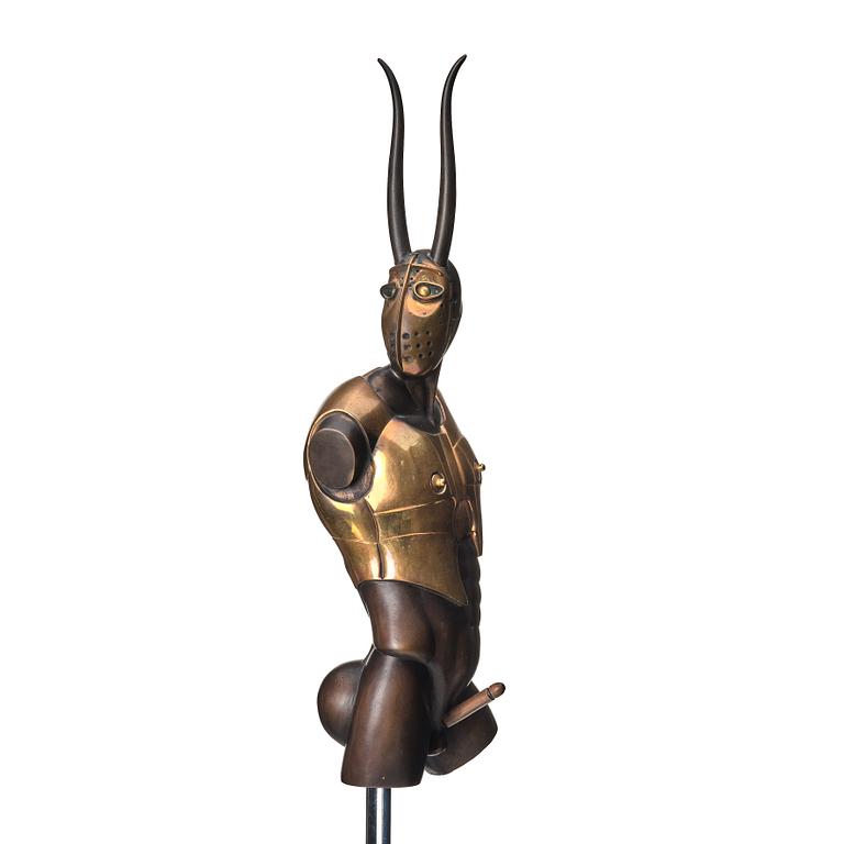 Paul Wunderlich, sculpture, copper, bronze and metal, Incised Wunderlich and numbered 448/2000.