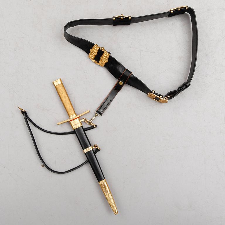 STICKERT, Flygvapnet, "modell 1930-52", samt PARADBÄLTE.