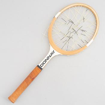 Tennisracket, Donnay, speciellt framtaget racket i trä.