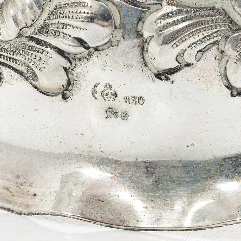 Kandelabrar, ett par, silver, barockstil, Tyskland 1900-tal.