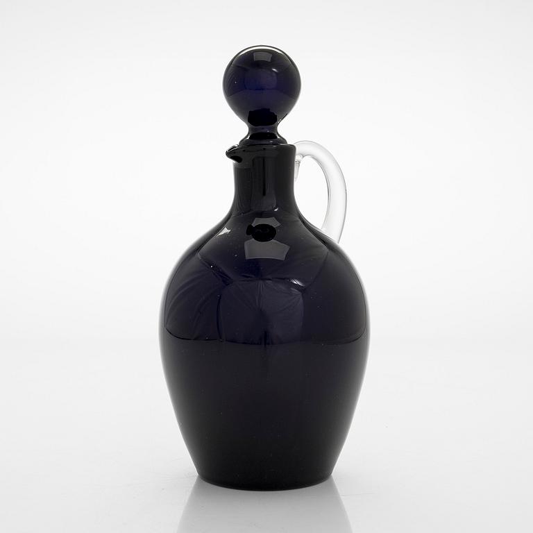 Saara Hopea, karaff med dricksglas, 19 st, modell 2501, Nuutajärvi Notsjö. Formgiven 1959.