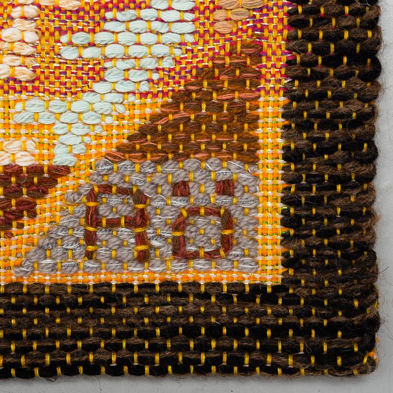 AGDA ÖSTERBERG,  A TAPESTRY, ca 88 x 89,5 cm, signed AÖ.