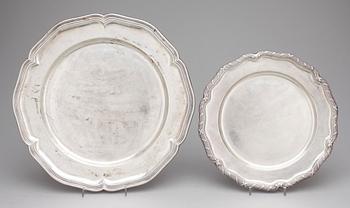 FAT, 5 st, silver, främst C G Hallberg, Stockholm, 1900-tal. Vikt ca 1833 g.