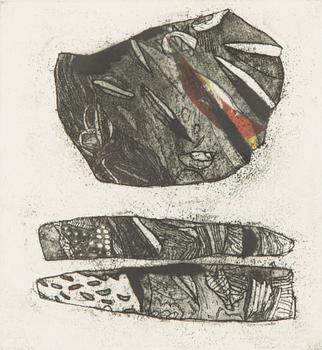 Vive Tolli, etsning, signerad och daterad -91, numrerad 32/50.