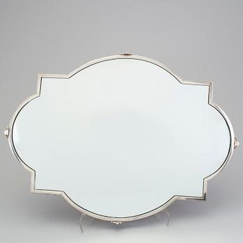 A Swedish early 20th century silver table plateau,marked CG Hallberg, Stockholm 1906.