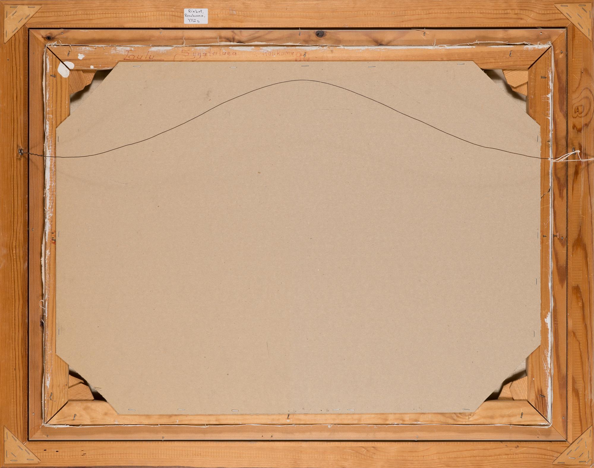 Einari Junttila, öljy kankaalle, signeerattu ja päivätty-73.