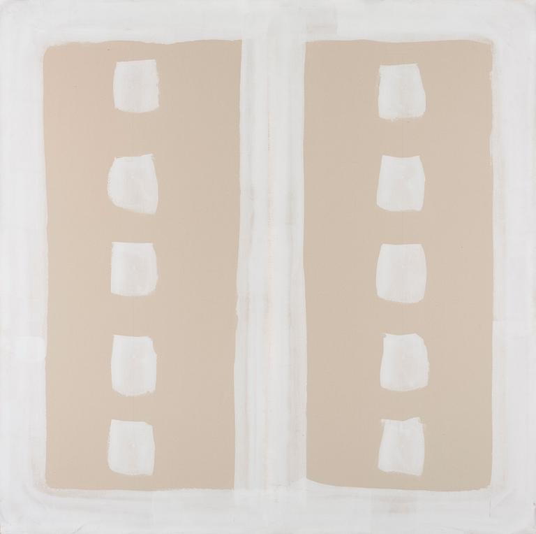 Clay Ketter, "White over grey wall painting".