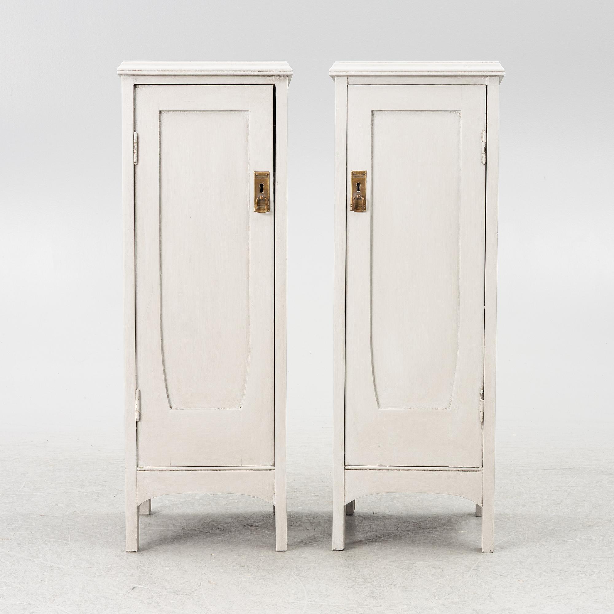 Nightstands, a pair, first half of the 20th century.