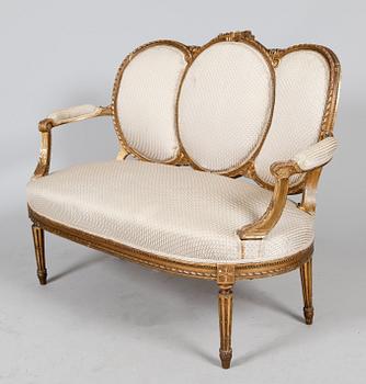 SOFFA, gustaviansk stil, sent 1800-tal.