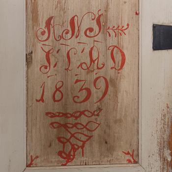SKRIVSKÅP, allmoge, omkring år 1800.