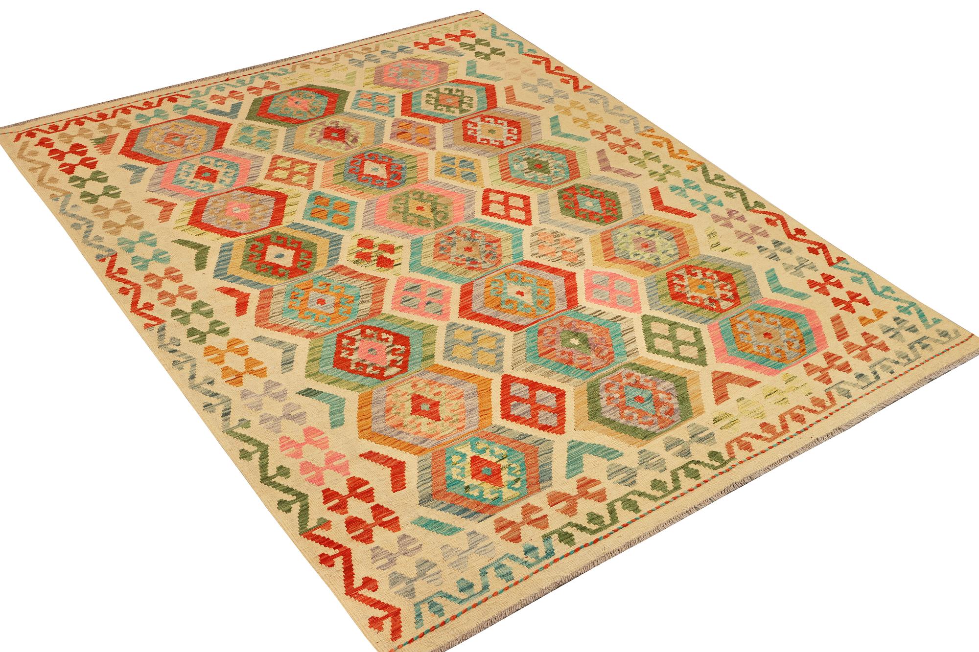 A Kilim ug, Afghanistan, a. 244 x 177 cm.