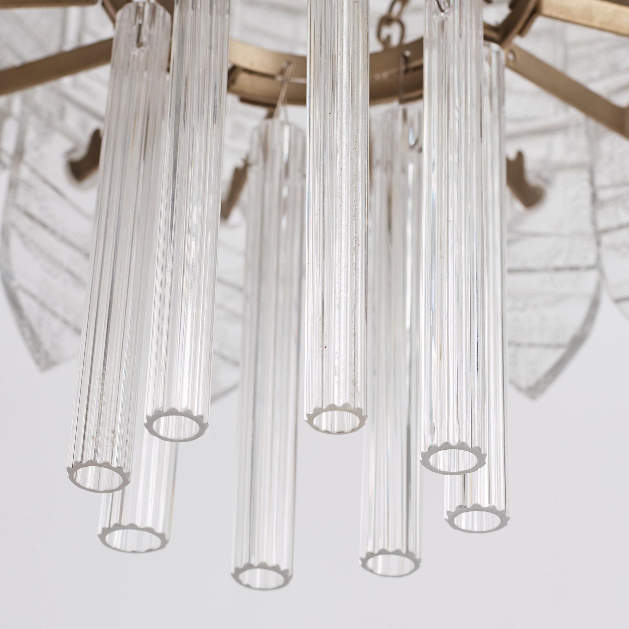 Gunnar Cyrén, ljuskrona, prototyp, Orrefors, 1960-tal.