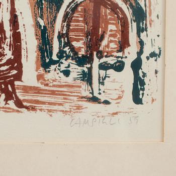 MASSIMO CAMPIGLI, Färglitografi, sign, numr 68/90 o dat 59.