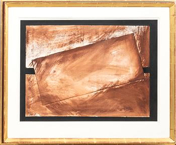 Rafael Canogar, oil on paper, signed -76.