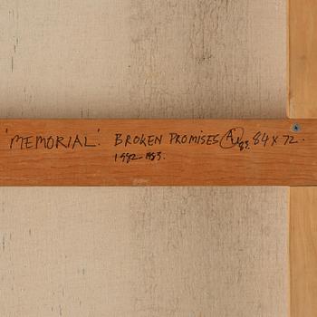Alan Uglow, "Memorial, broken promises".