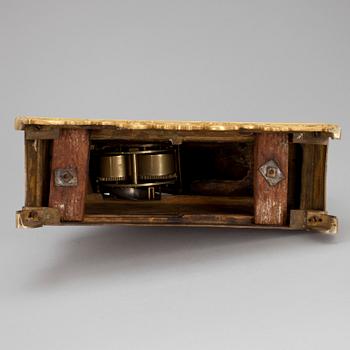 BORDSPENDYL, brons, Frankrike ca 1830-40-tal.