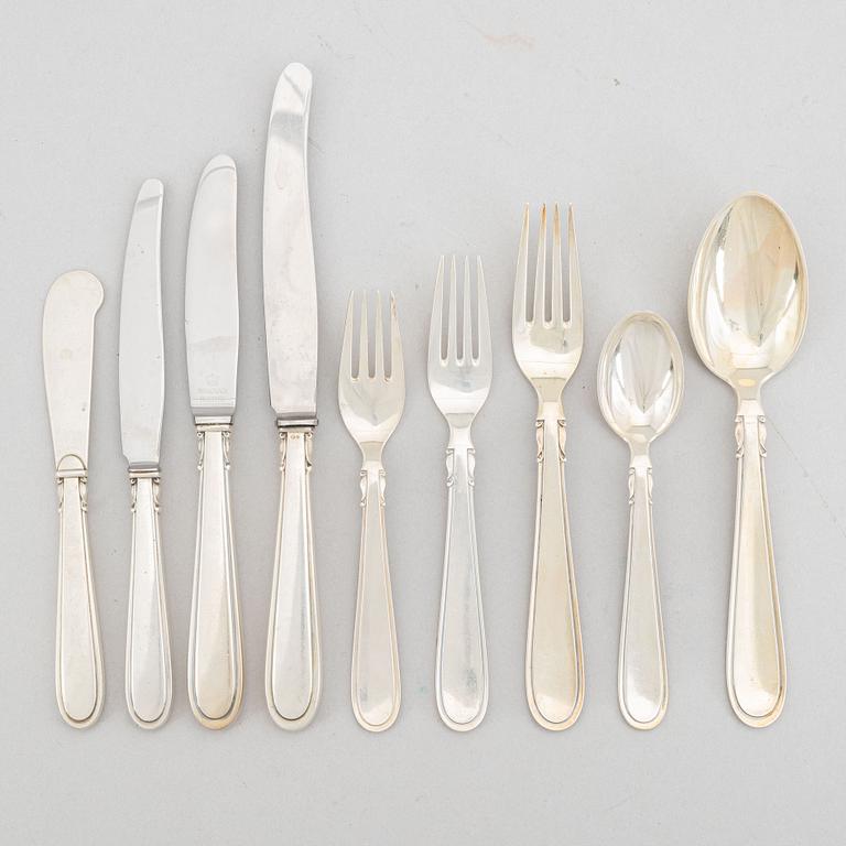 A silver cutlery set, 87 pieces, model 'Elite', Cohr, Denmark.