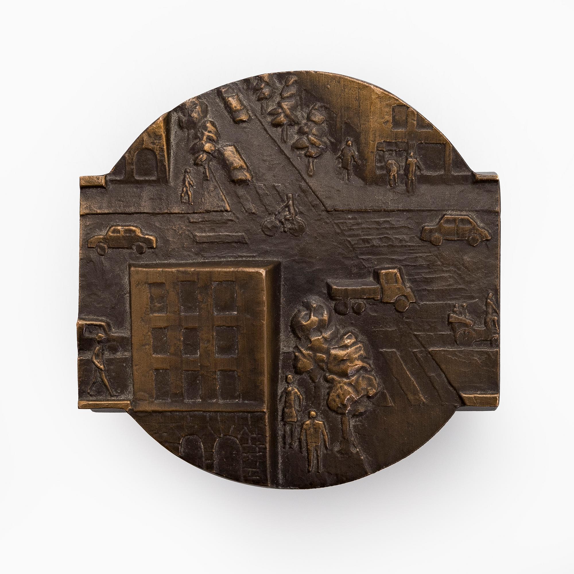 Kauko Räsänen, medalj, "Rautakirja 1910", signerad Kauko Räsänen 1985.