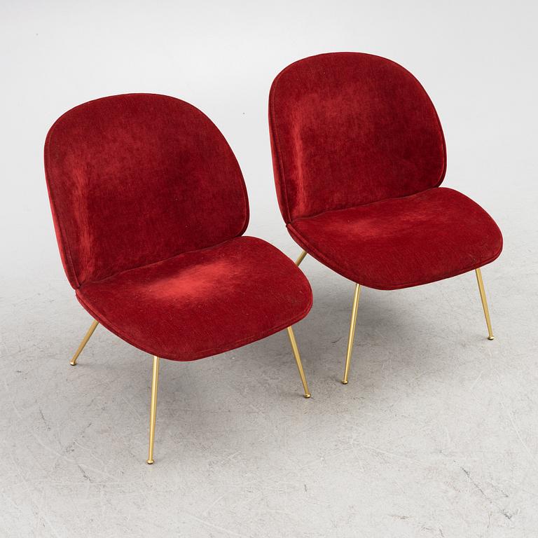 GamFratesi, a pair of 'Beetle Lounge Chair', Gubi.