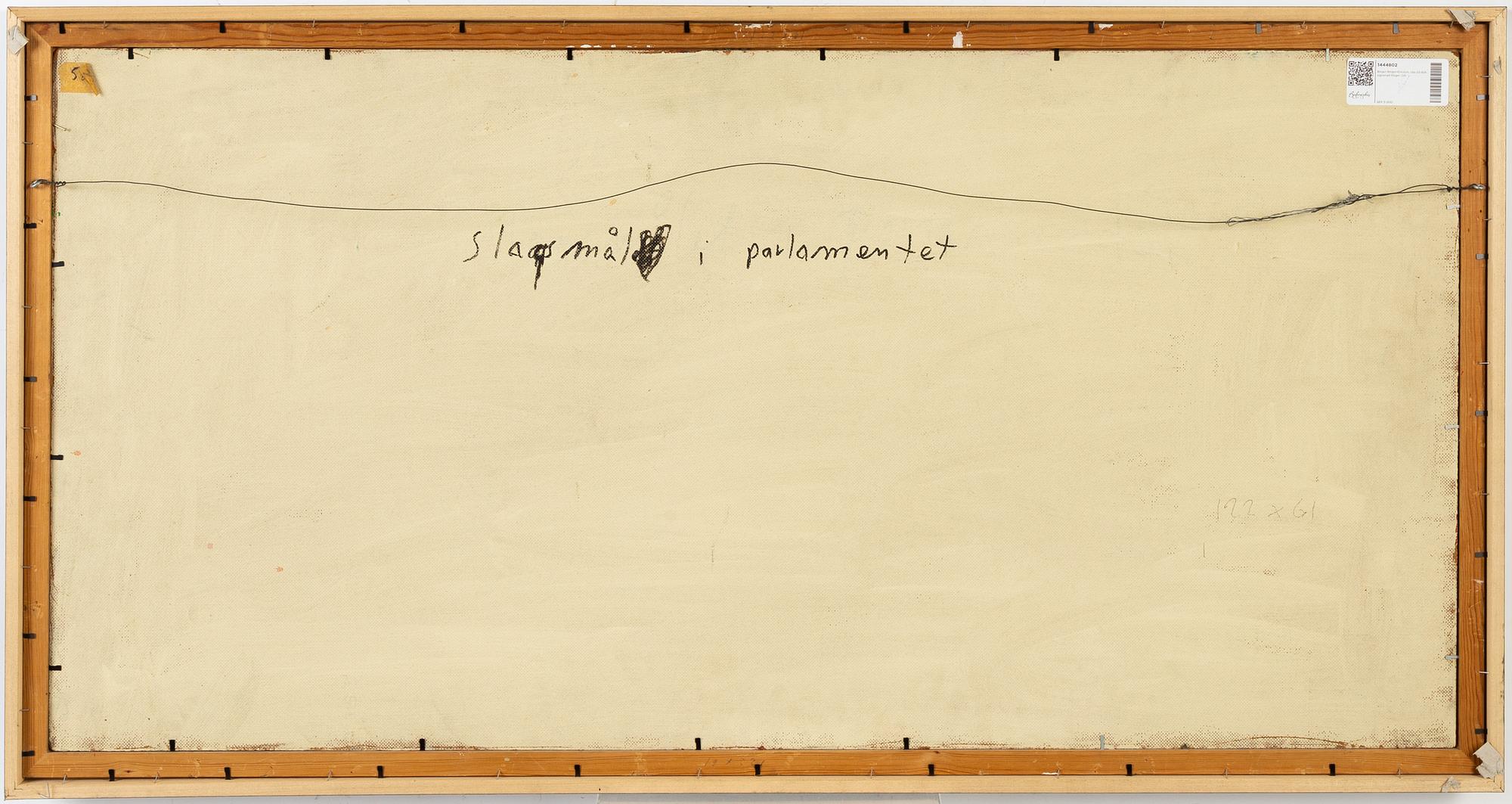 Birger Birger-Ericson, olja på pannå, signerad Birger.