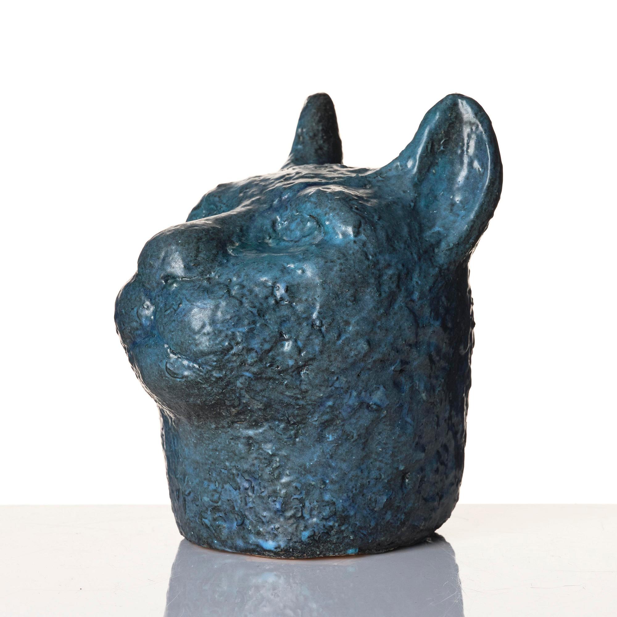 Dagmar Norell, a glazed ceramic sculpture of a feline, probably 1950s-60s.