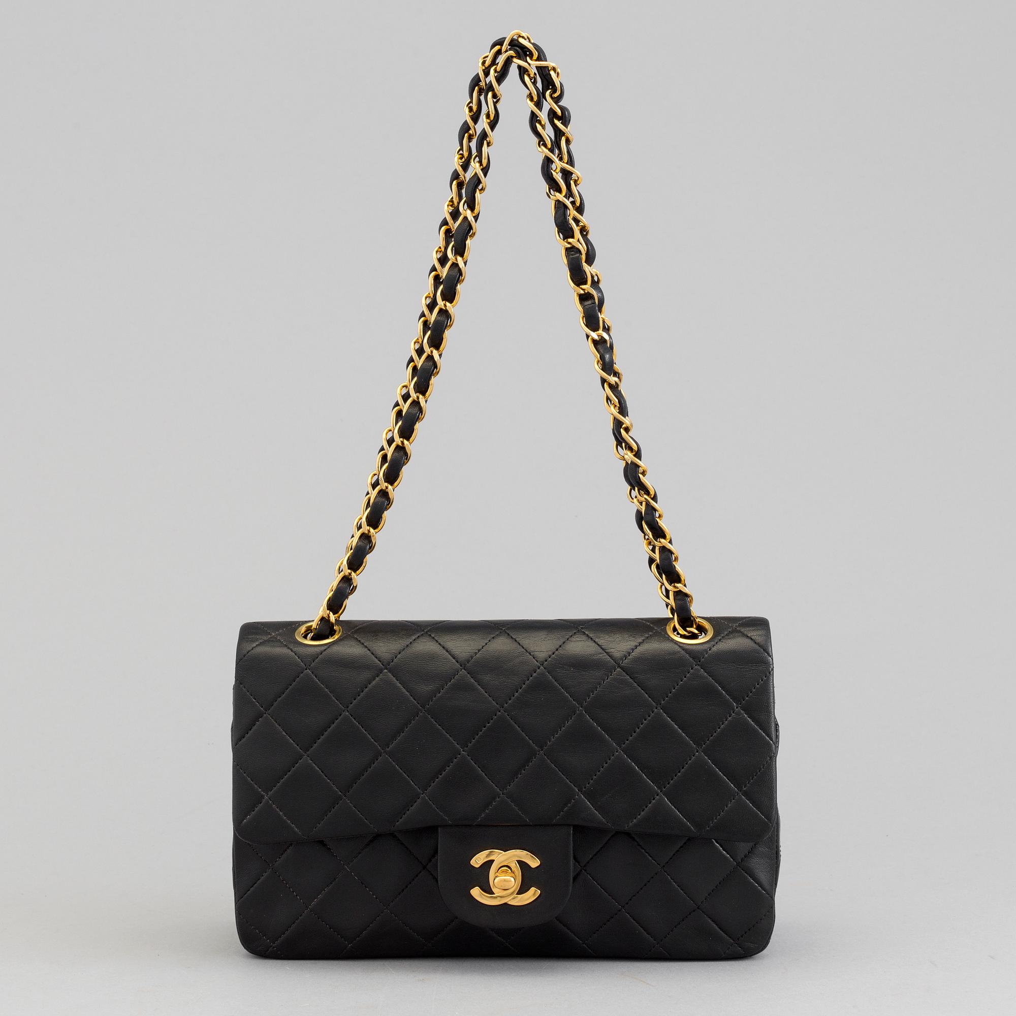 A bag by Chanel,  "Double Flap 23".
