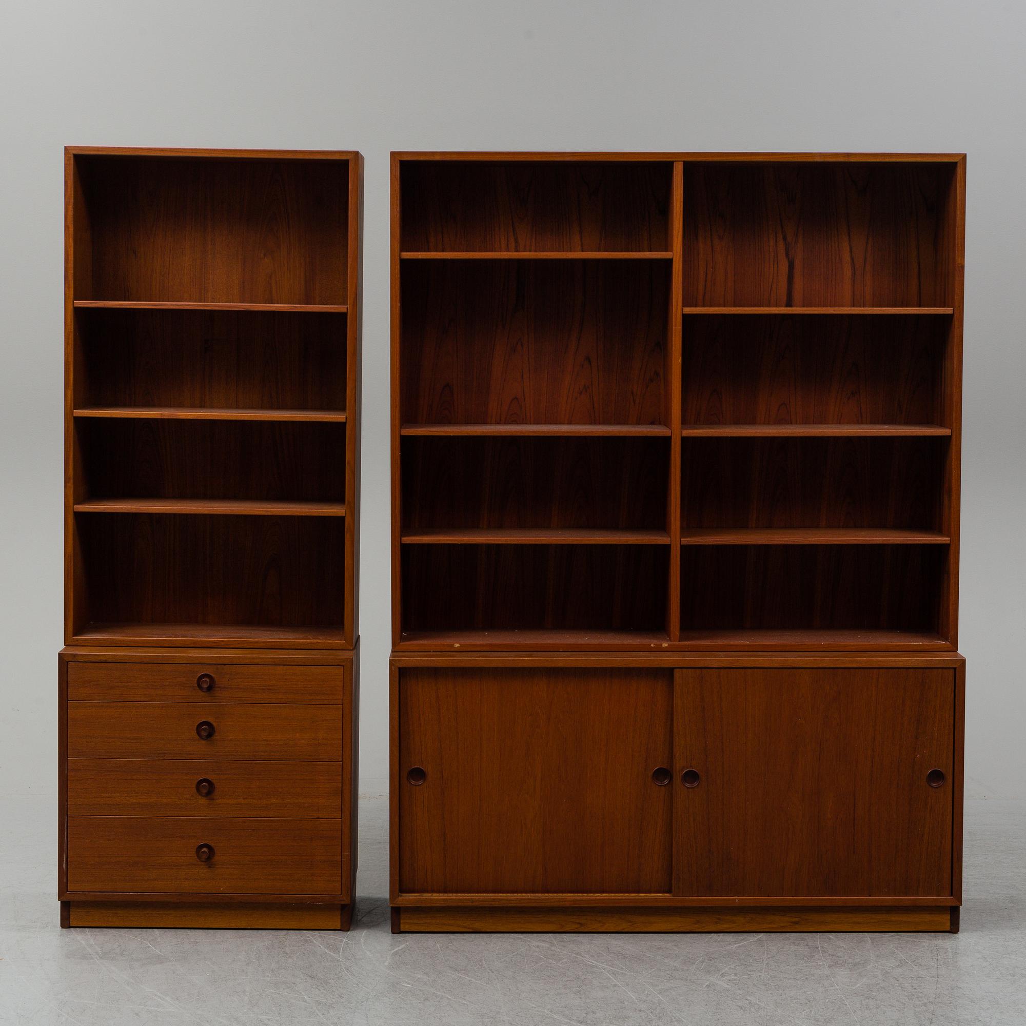 BØRGE MOGENSEN, bokhylla, 4 sektioner. "Öresund", Karl Andersson & Söner, 1960-tal.