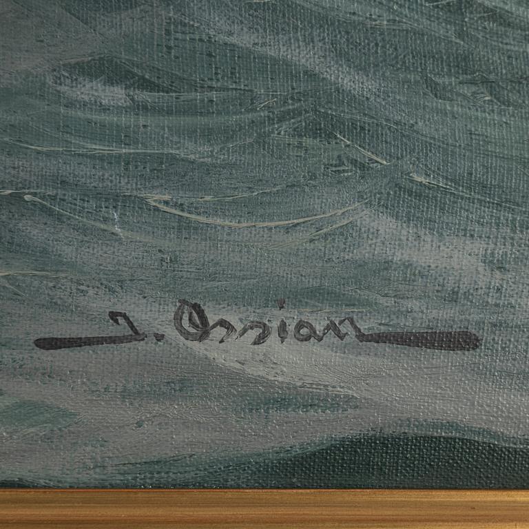 Johan Ossian-Andersson, olja på duk, signerad.