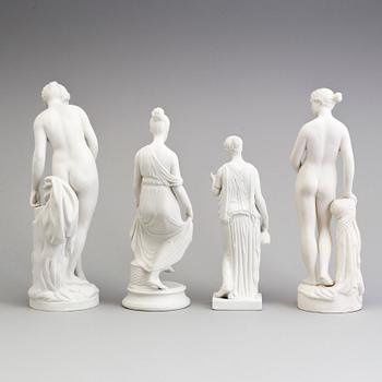FOUR PARIAN FIGURES, Gustafsberg and Eneret, ca 1900.