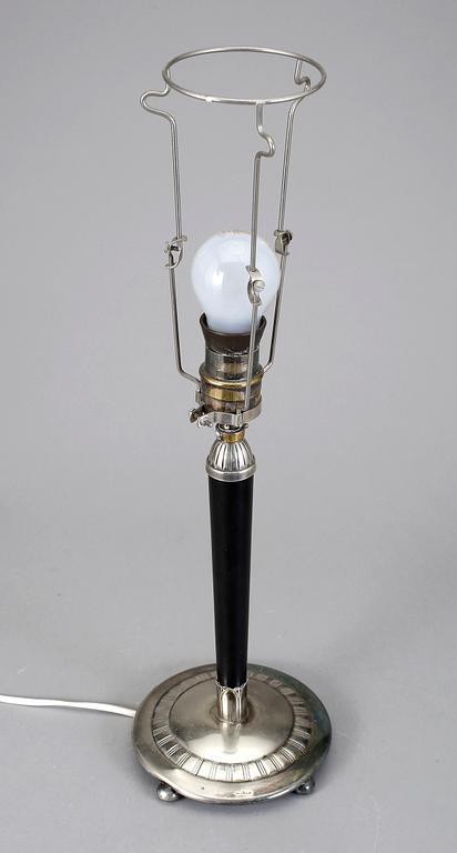 BORDSLAMPA, nysilver, GAB, 1900-talets första hälft.