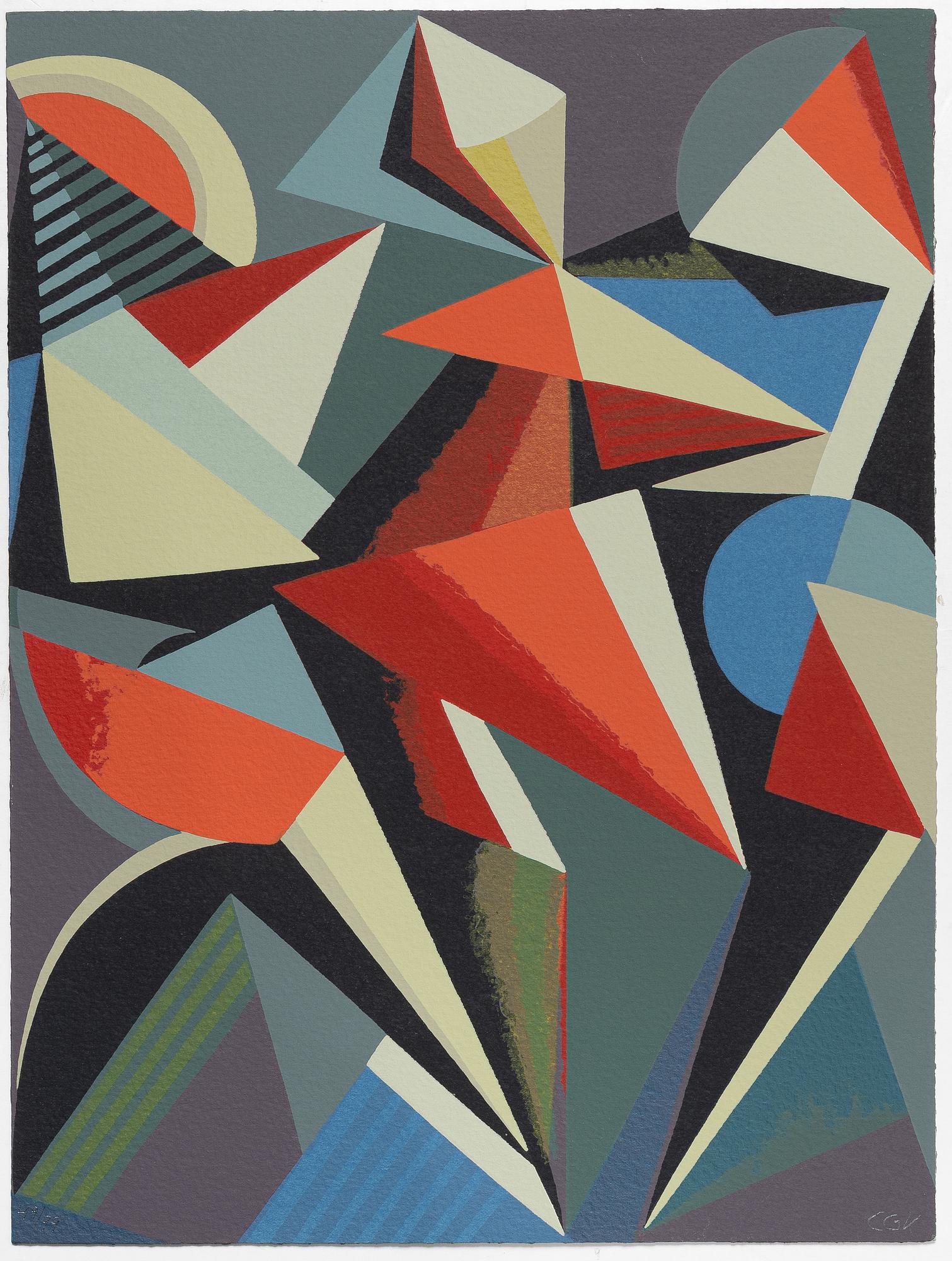 C Göran Karlsson, "Figurer", mapp med sex serigrafier.