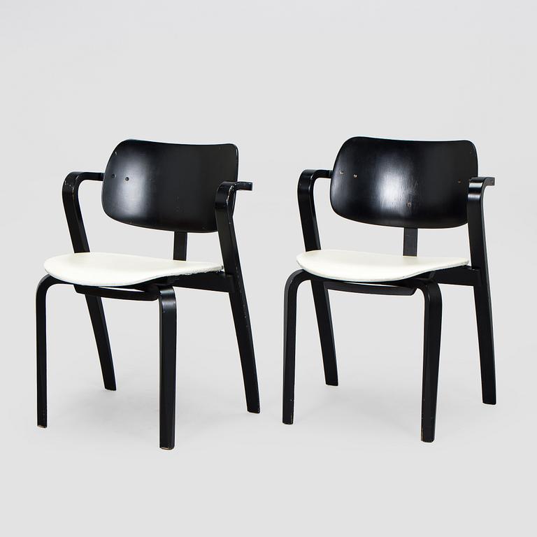 Ilmari Tapiovaara, a set of six 1960s 'Aslak' armchairs for Asko, Finland.