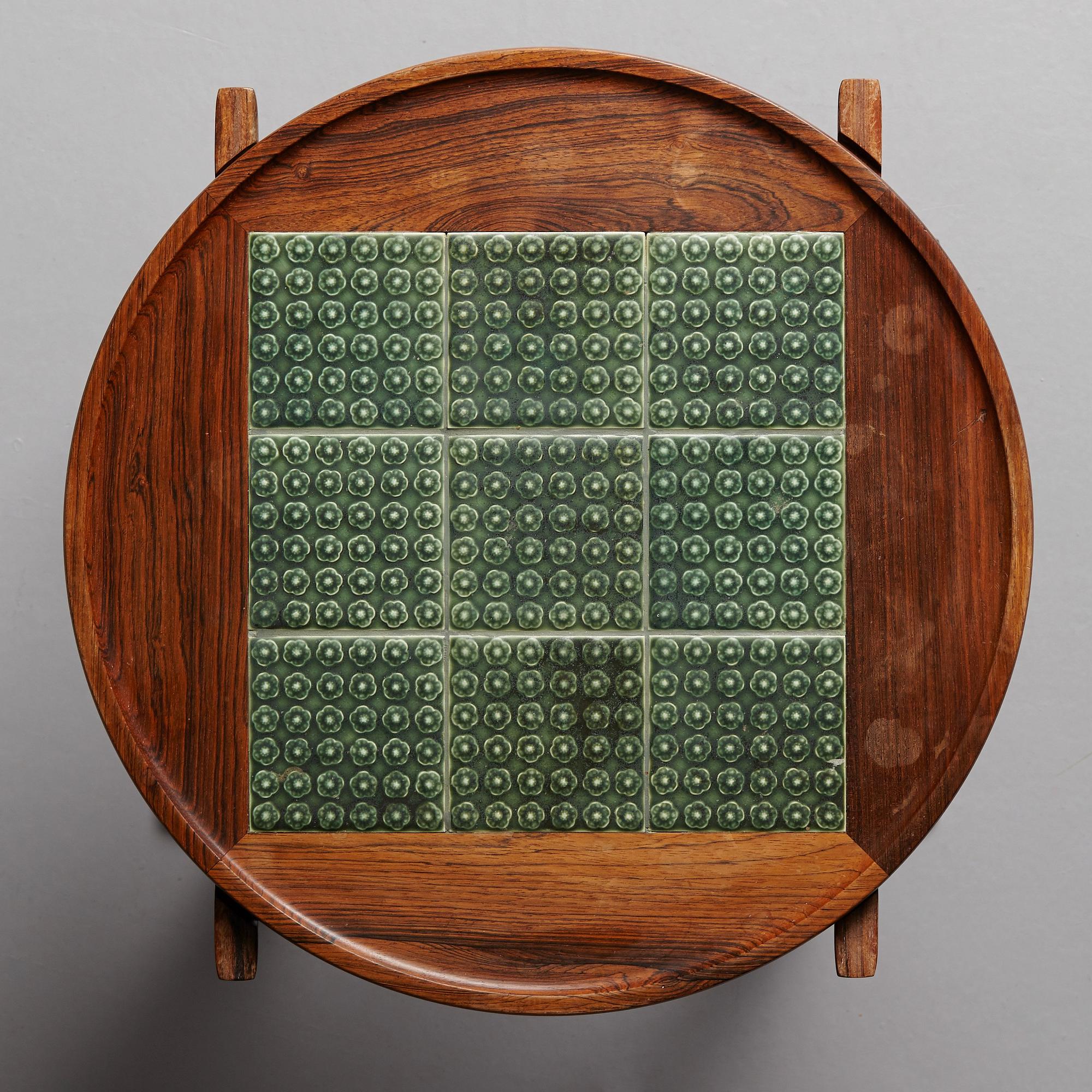 Jens Quistgaard, two rosewood side tables, Denmark 1960's.