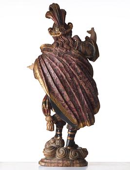 A wooden 18th century South European sculpture.