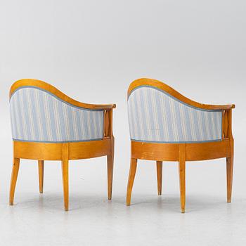 A pair of armchairs, Nordiska Kompaniet, first half of the 20th century.