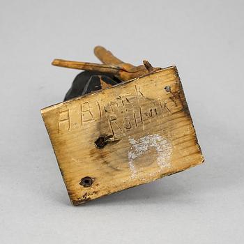 ANDERS BLANCK, träskulptur. Signerad.