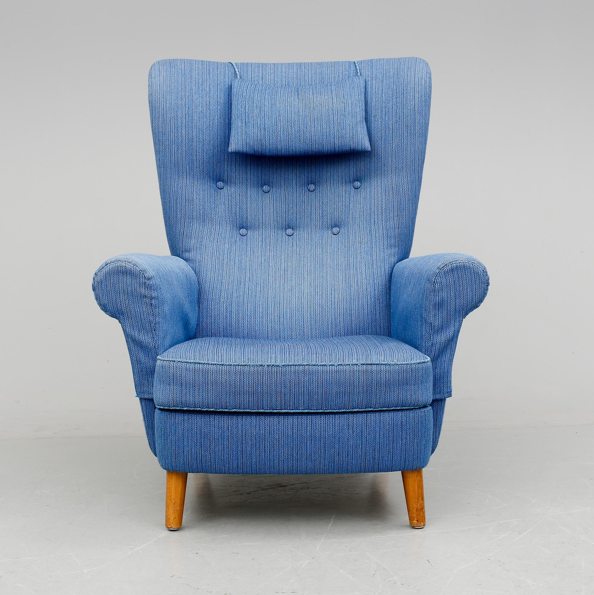 FÅTÖLJ, möjligen Carl Malmsten, 1900-talets andra hälft.