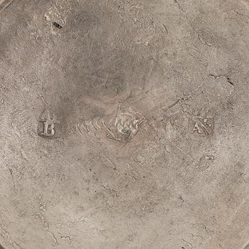 Kaffekoppar, ett par, silver och förgyllt silver (12L), sannolikt A F Bergmüller, Weissenfels, ca 1820. Empir.