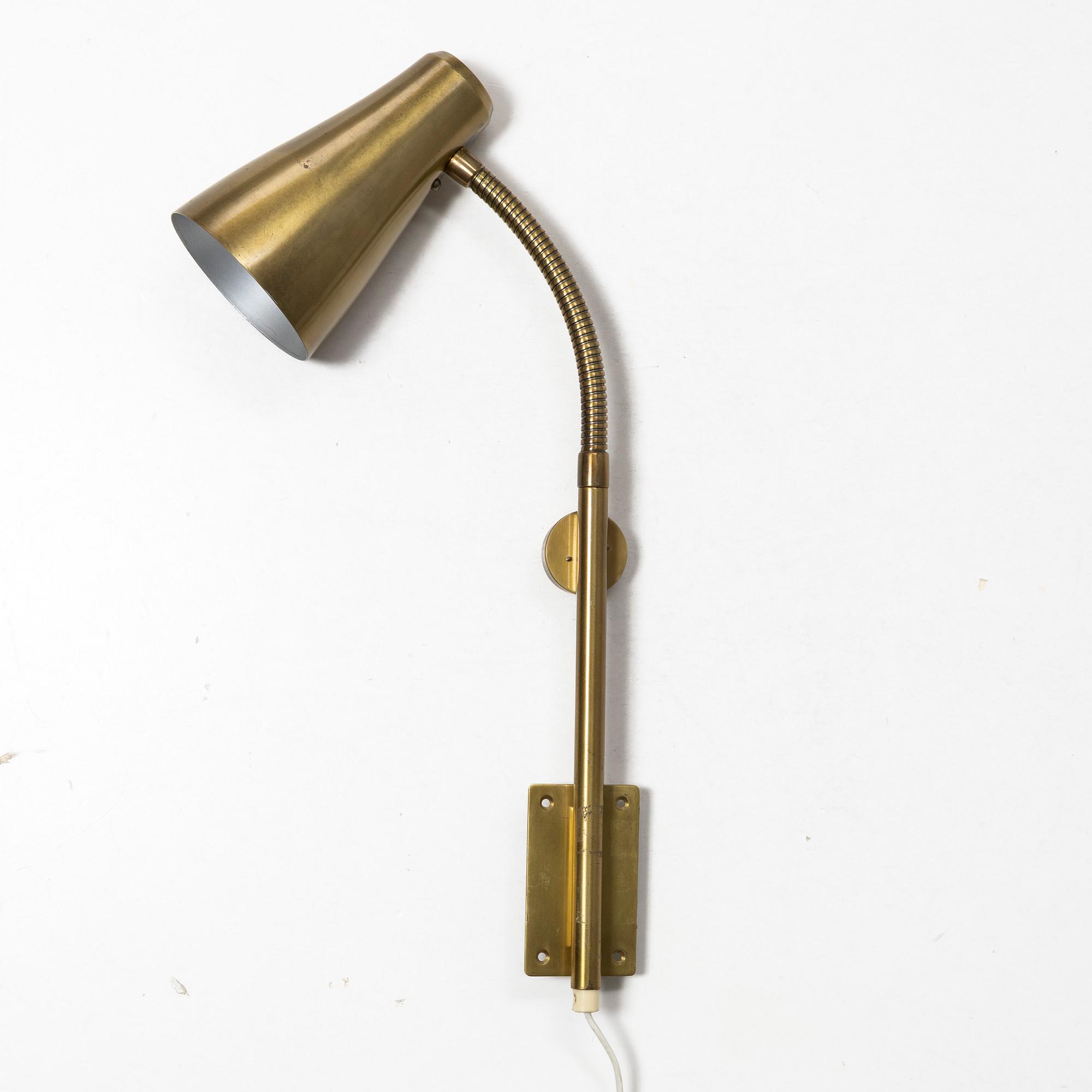 Arvid Böhlmarks Lampfabrik, a wall lamp model 8771, Stockholm, 1950s-60s.