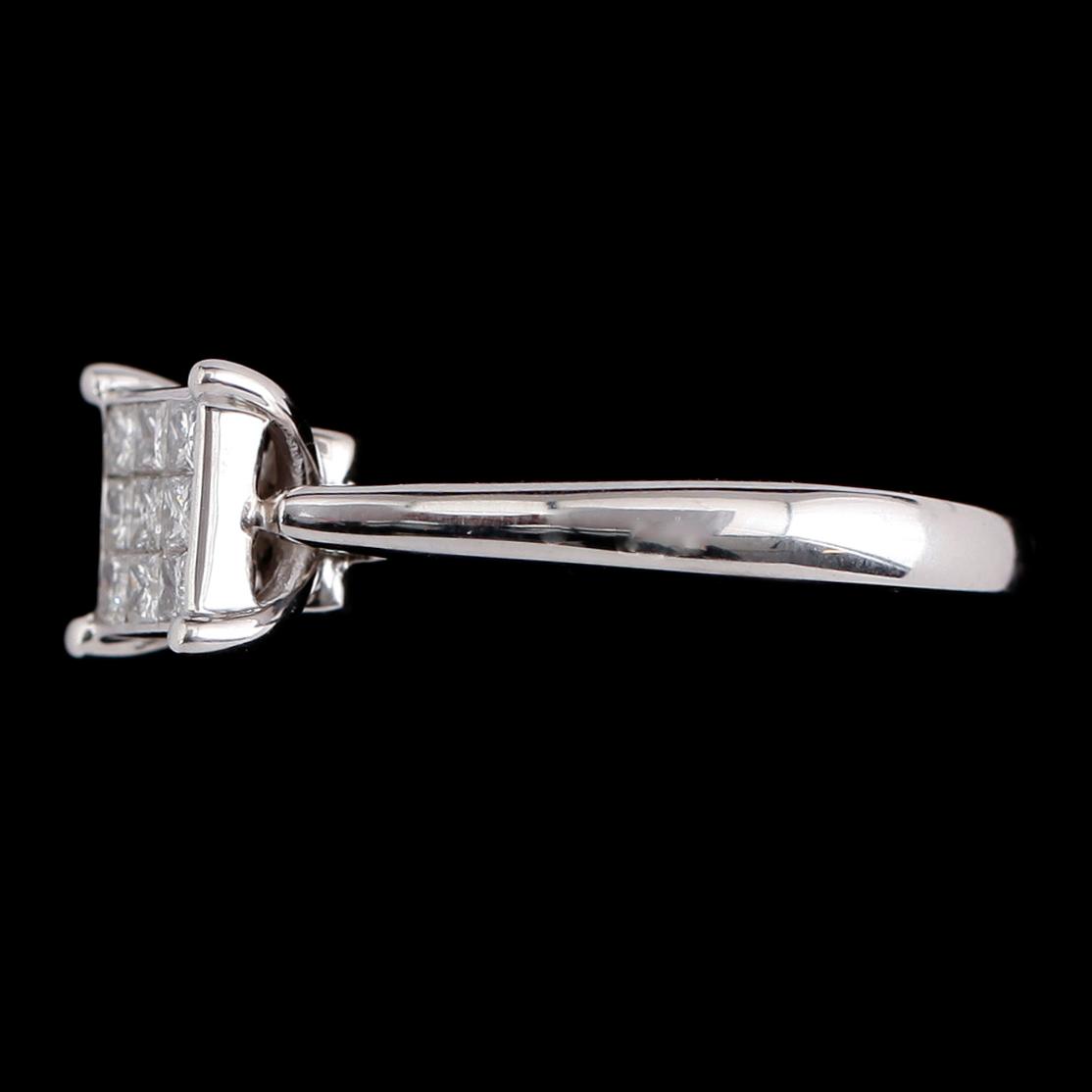 RING, 10 k guld, diamanter tot ca 0.40 ct.