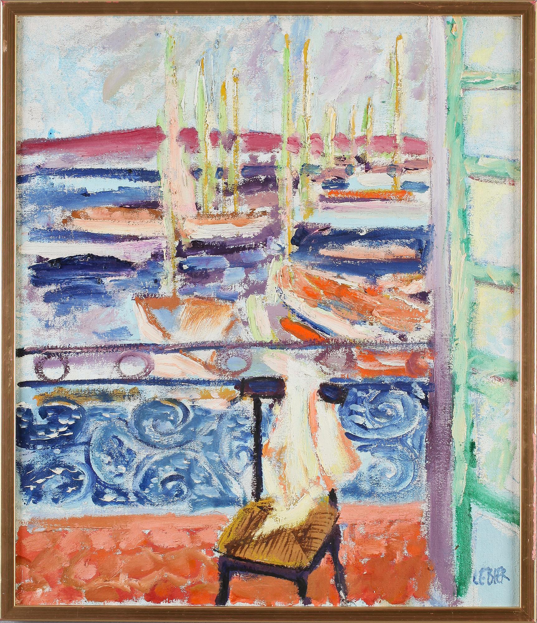 DANIEL LEBIER, olja på duk, signerad.