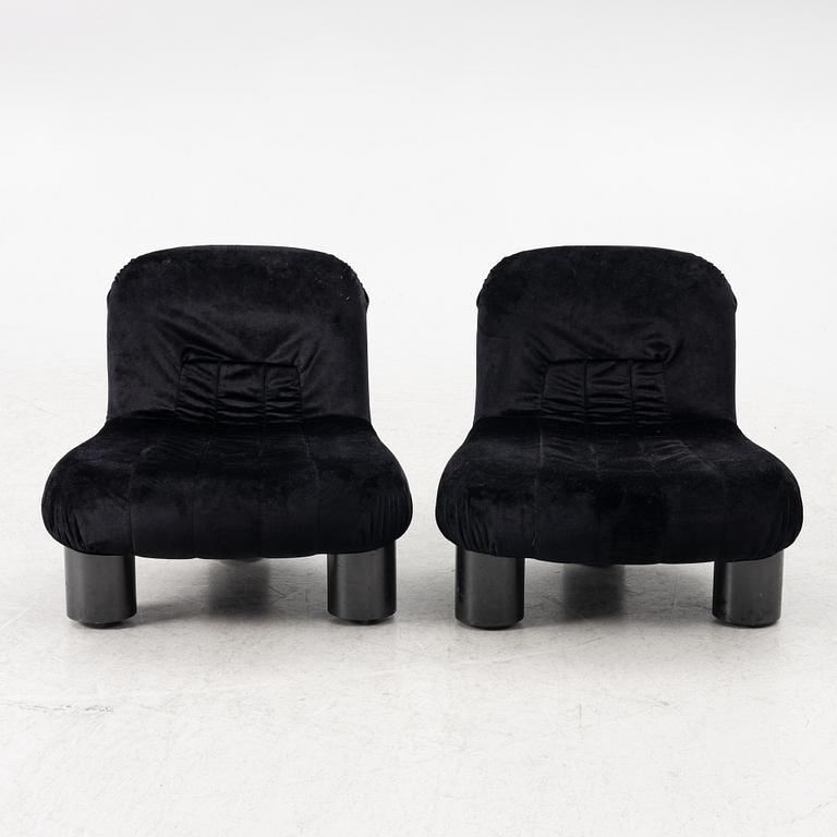 Cini Boiri, armchairs, a pair, "Botolo", Arflex, Italy.