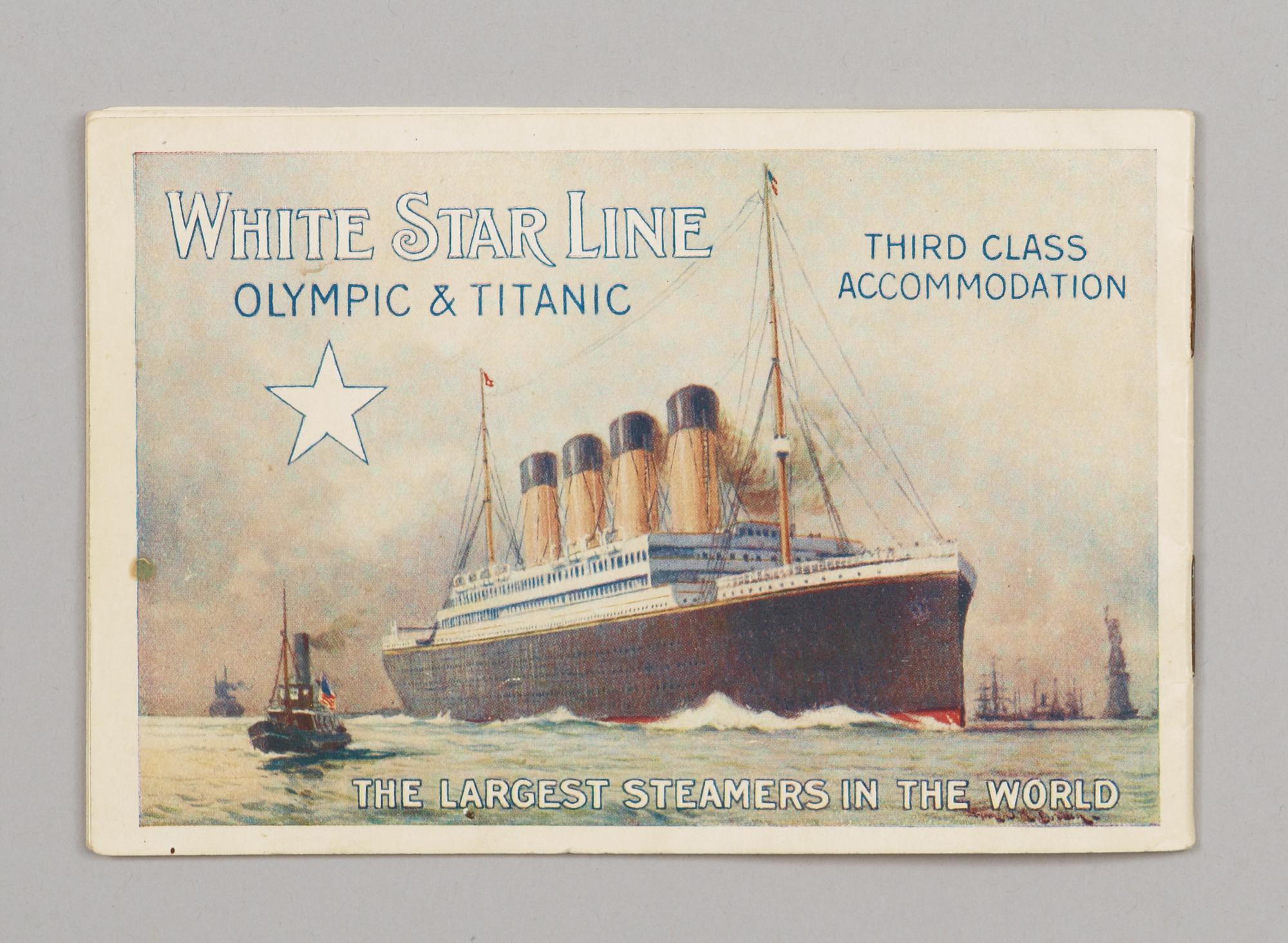 A White Star Line Agent's Brochure, OLYMPIC & TITANIC.
