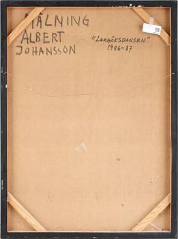 ALBERT JOHANSSON, olja på pannå, sign o dat à tergo - 1986-87.