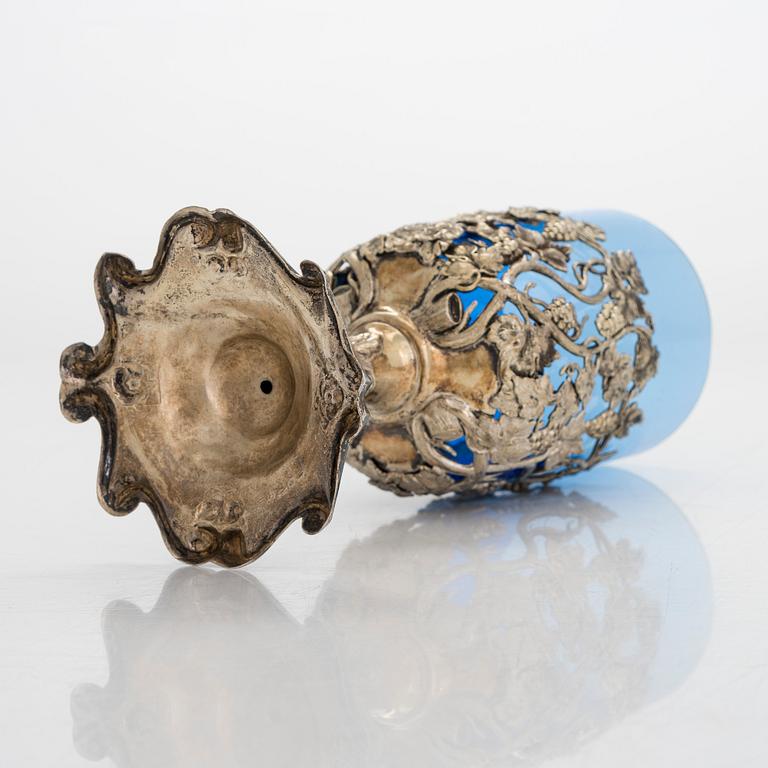 Carl Gustaf Ekqvist, glashållare, förgyllt silver, S:t Petersburg 1858.