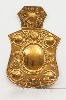 VÄGGPLÅT, barockstil. 1800-tal.